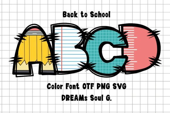 Backto200pencil: A Color Font for Makers