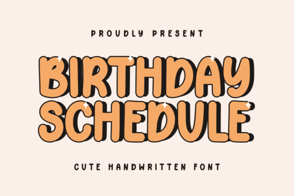 Birthday Schedule Font Review: A Playful Script for Business Branding