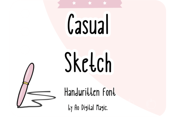 Casual Sketch Font: A Handwritten Typeface for Web Design