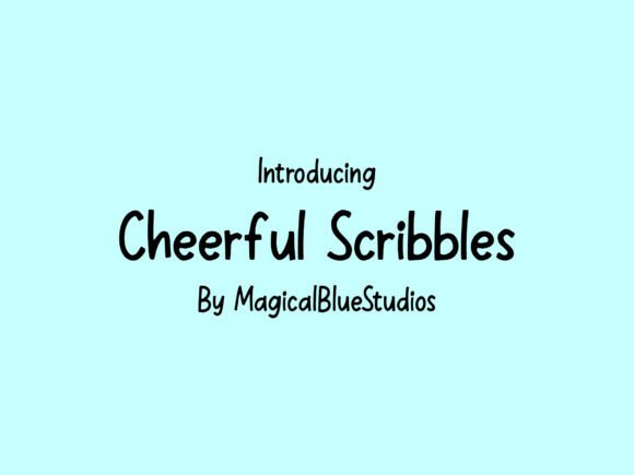 Cheerful Scribbles: A Hand-Drawn Typeface for Playful Web Designs