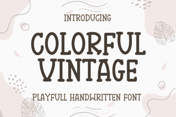 Colorful Vintage Font