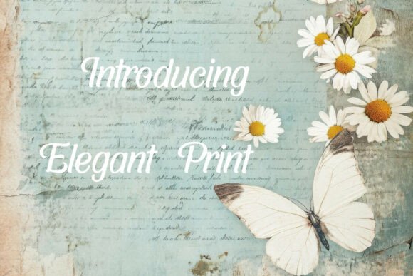 Elegant Print: A Script Font for Effortless Brand Charm