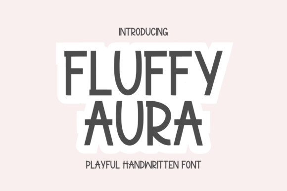 Fluffy Aura: A Playful Typeface for Brand Engagement