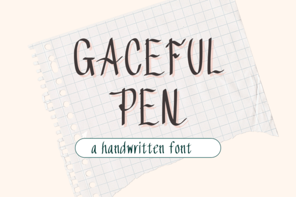 Gaceful Pen: A Handwritten Font That Elevates Your Craft Products