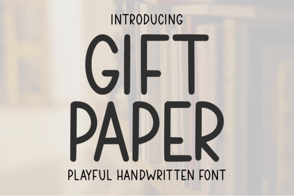Gift Paper Font for Web Design
