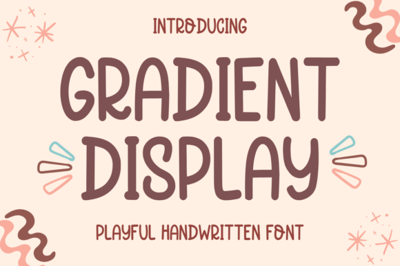 Gradient Display: A Handwritten Typeface for Editorial Charm and Readable Design