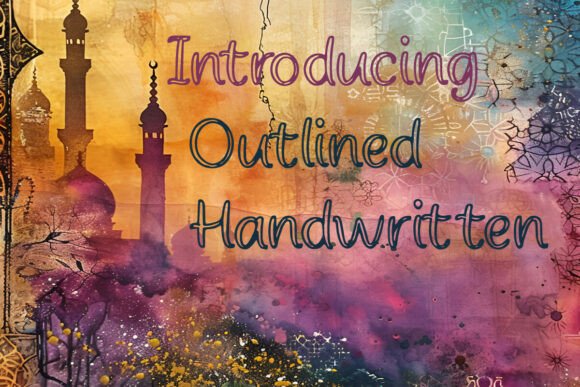 Outlined Handwritten: A Craft Font with Genuine Handmade Charm
