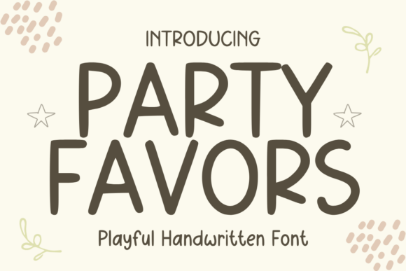 Party Favors Font for Business Branding