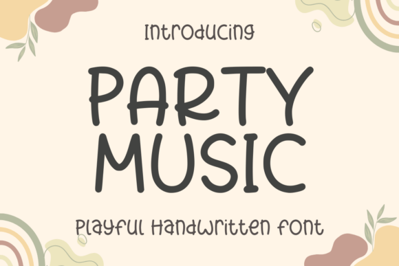 Party Music Font: A Playful Handwritten Typeface for Crafters