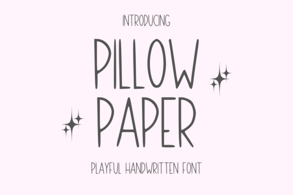 Pillow Paper: A Handwritten Font for Editorial Design