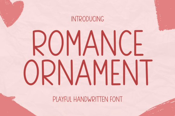 Romance Ornament Font Brings Playful Charm to Handmade Products