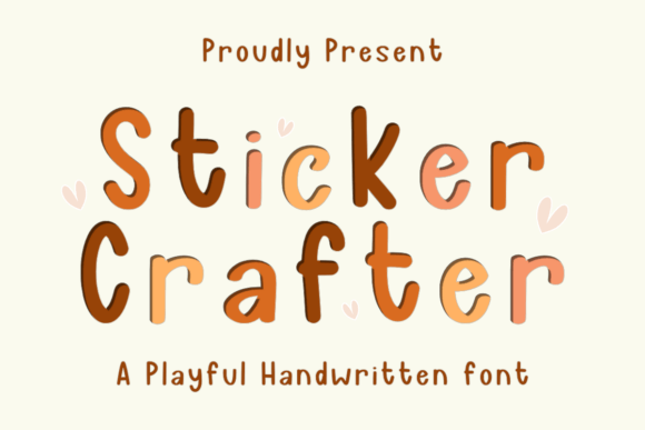 Sticker Crafter: A Playful Handwriting Font for Small Business Branding