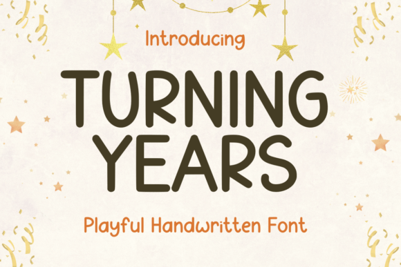 Turning Years Font Review